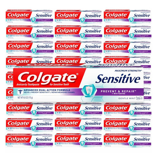 Colgate Colgate Maximum Strength Toothpaste Sensitive Prevent & Repair With Whitening Gentle Mint Toothpaste