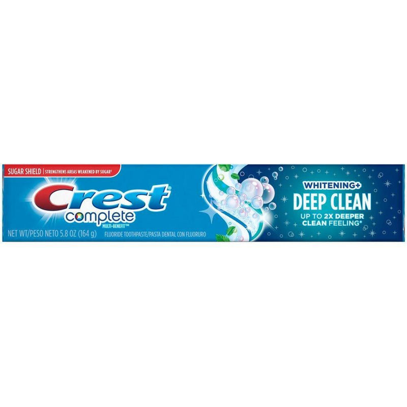 Crest Crest Complete Multi-Benefit Whitening + Deep Clean Toothpaste, Effervescent Mint, 5.8 Ounce Toothpaste Dark Cyan