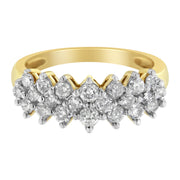 Bids.com 10K Yellow Gold Round Diamond Ring (1 cttw, J-K Color, I1-I2 Clarity) Rings
