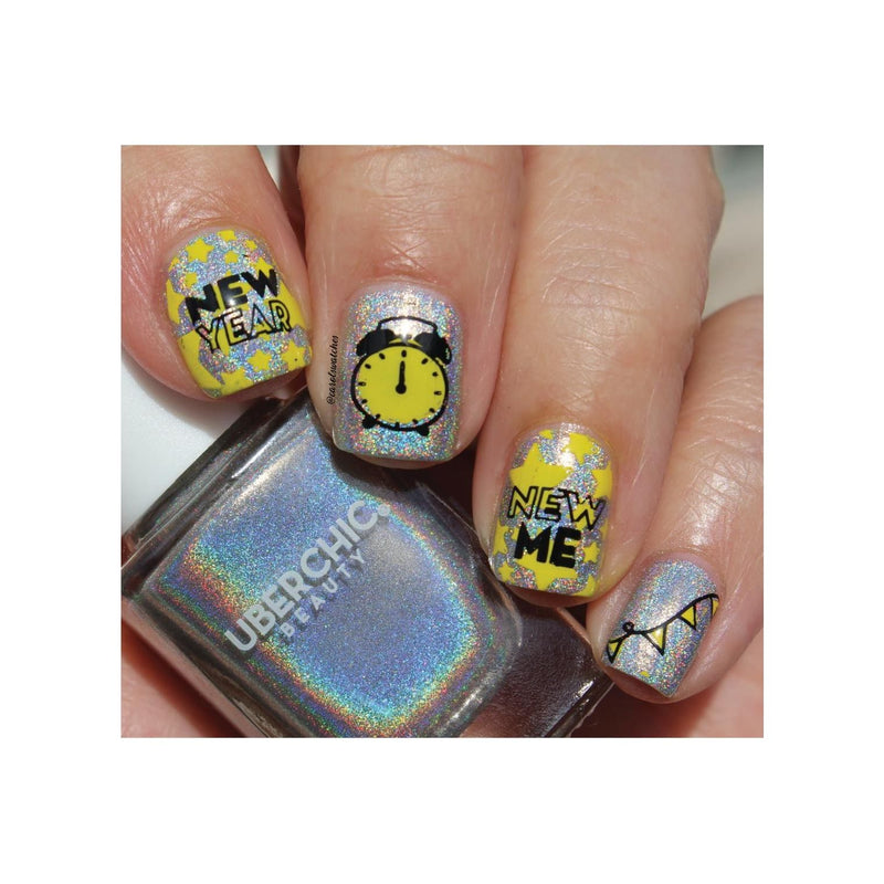UberChic Beauty New Year New Digits Stamping Plate