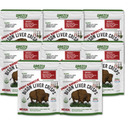 Grazly Bison Liver Crisps - 100% Grass-Fed/Finished Bison Crisp