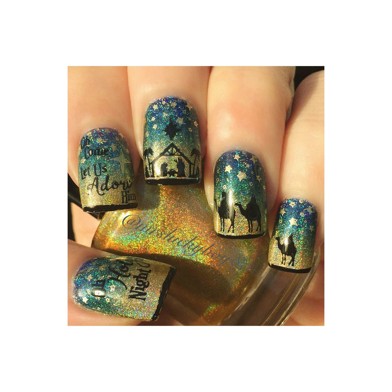 UberChic Beauty Holiday Spirit, (Christmas-01) Stamping Plate