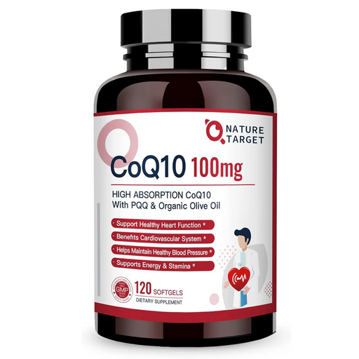 Nature Target CoQ10 Softgel, 100mg, 120 Softgels CoQ10