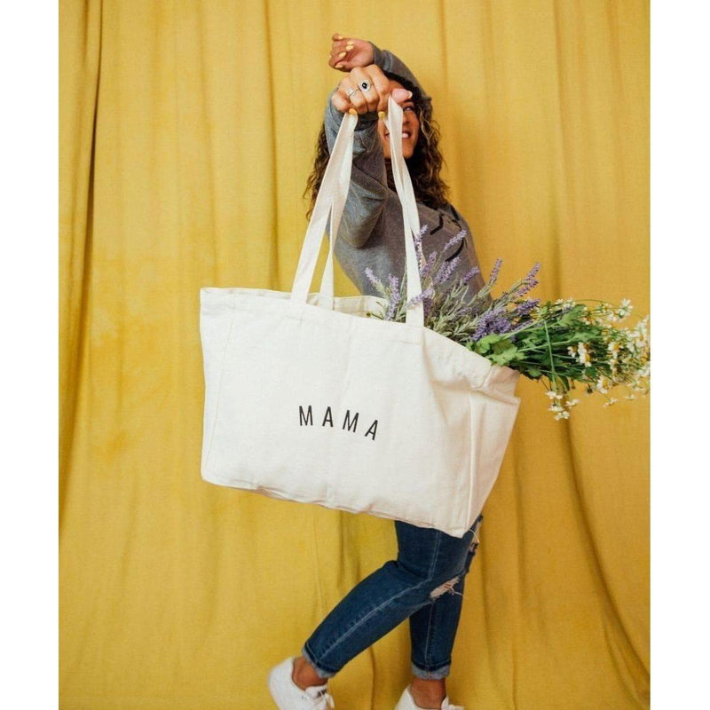 Sunflower Motherhood Mama Canvas Tote Bag Tote Bag