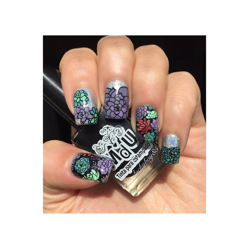 UberChic Beauty Succulents Stamping Plate