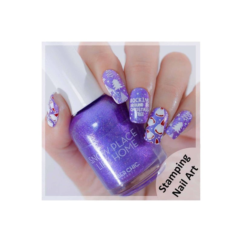 UberChic Beauty Happy Christmas, (Christmas-04) Stamping Plate