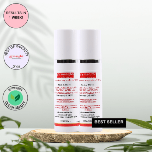 gymsegbë Thick As Thieves Pure Glycolic Acid Lactic Acid Extreme Gel Peel - 30ml Exfoliation, Dark Spots, Hyperpigmentation