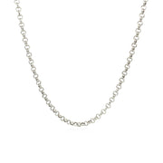 Bids.com 2.3mm 14k White Gold Rolo Chain Necklaces