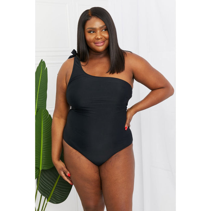 Marina West Swim Deep End One-Shoulder One-Piece Swimsuit