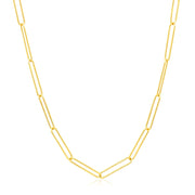 Bids.com 14k Yellow Gold Wire Paperclip Chain (2.7mm) Necklaces