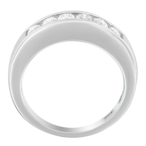 Bids.com 14K White Gold 3/4ct. TDW Diamond Channel Band Ring (H-I, I1-I2) Rings
