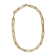 Bids.com 14k Yellow Gold Extra Wide Paperclip Chain Necklace Necklaces