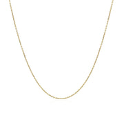 Bids.com 14k Yellow Gold Cable Link Chain 0.5mm Necklaces