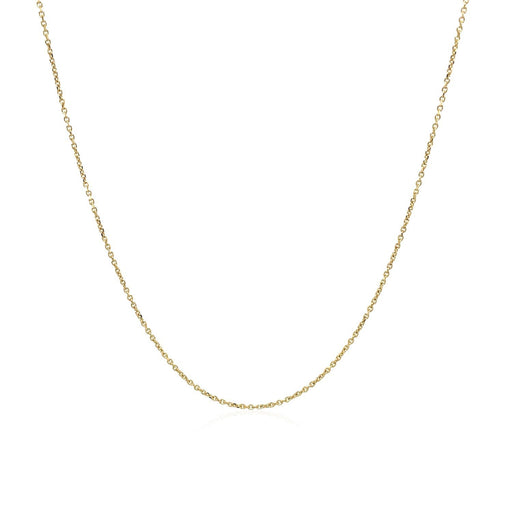 Bids.com 14k Yellow Gold Cable Link Chain 0.5mm Necklaces White Smoke 16 / Yellow Gold,18 / Yellow Gold,20 / Yellow Gold