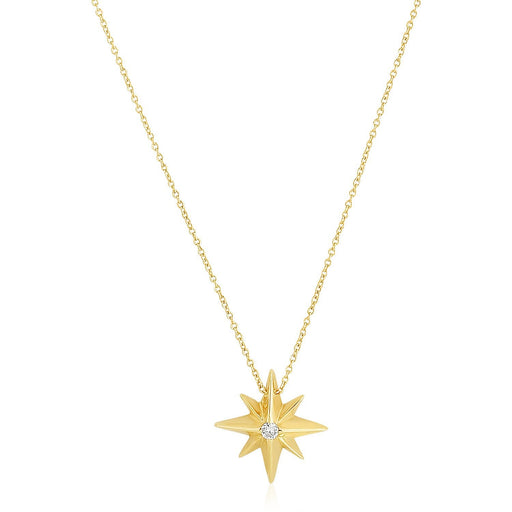 Bids.com 14k Yellow Gold High Polish North Star Necklace Necklaces
