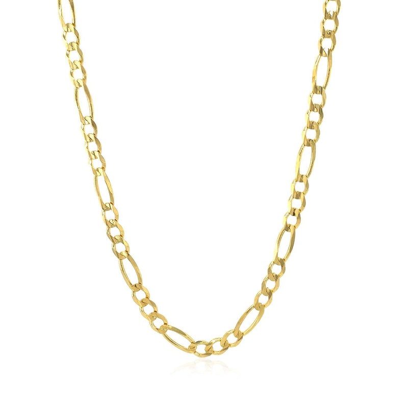 Bids.com 3.8mm 14k Yellow Gold Solid Figaro Chain Necklaces