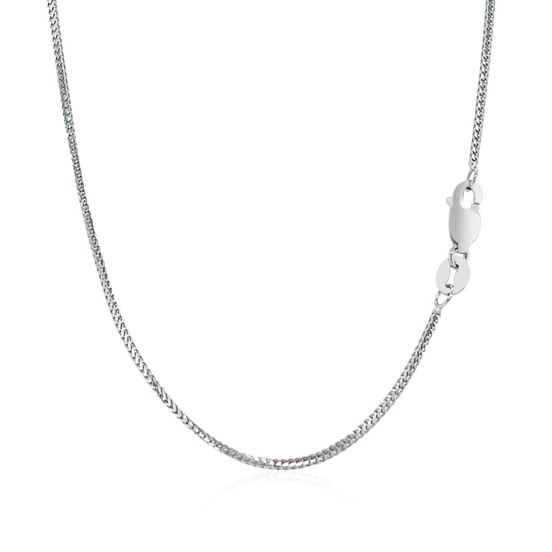 Bids.com 14k White Gold Franco Chain 0.9mm Necklaces