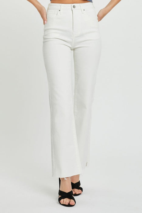 High Rise Tummy Control Straight Jeans