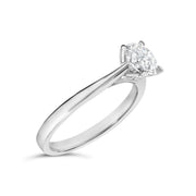 Bids.com 14K White Gold 1.0 Cttw Round Lab Grown Diamond Eagle Claw 4-Prong Set Solitaire Engagement Ring (F-G Color, VS2-SI1 Clarity) - Ring Size 7 Rings