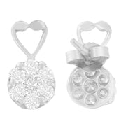 Bids.com 14K White Gold 1 1/4 cttw Round Cut Diamond Earrings (H-I, I1-I2) Earrings