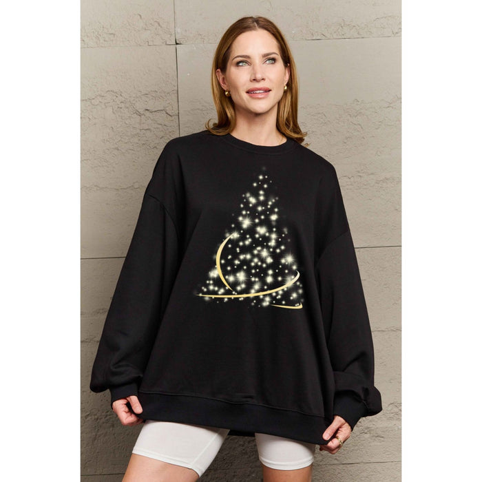 Simply Love Graphic Round Neck Sweatshirt