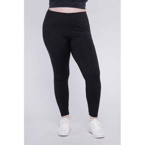 Plus Premium Cotton Full Length Leggings