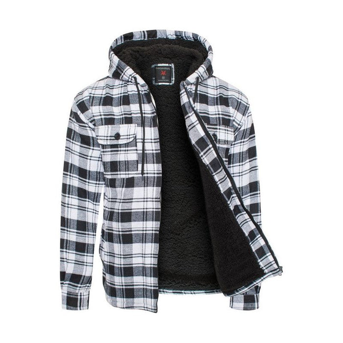 Men's Flannel Sherpa Lining Jacket