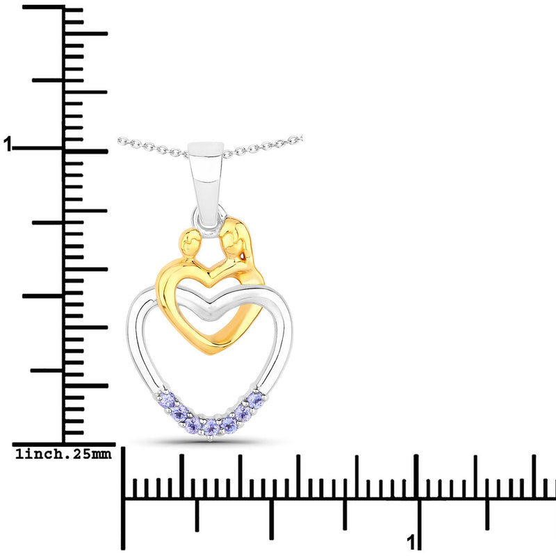 Bids.com 0.14 Carat Genuine Tanzanite .925 Sterling Silver Pendant Pendants