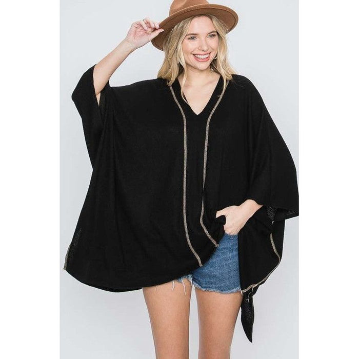 VNECK PONCHO TOP