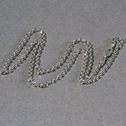 Bids.com 14k White Gold Diamond Cut Cable Link Chain (2.90 mm) Necklaces