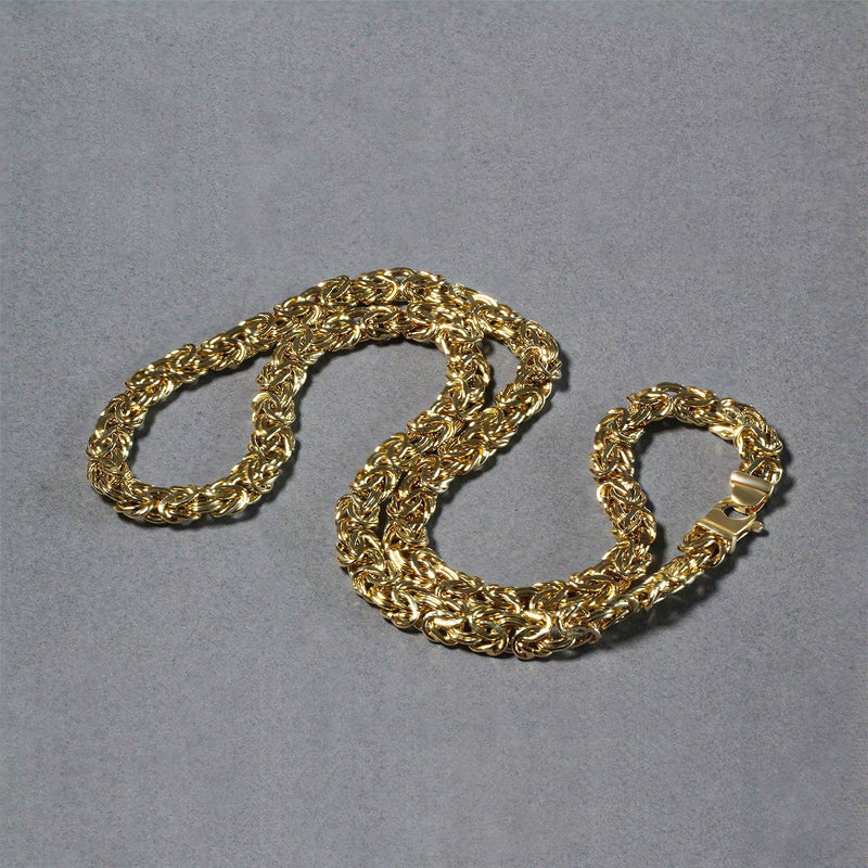 Bids.com 14k Yellow Gold Byzantine Motif Chain Necklace Necklaces