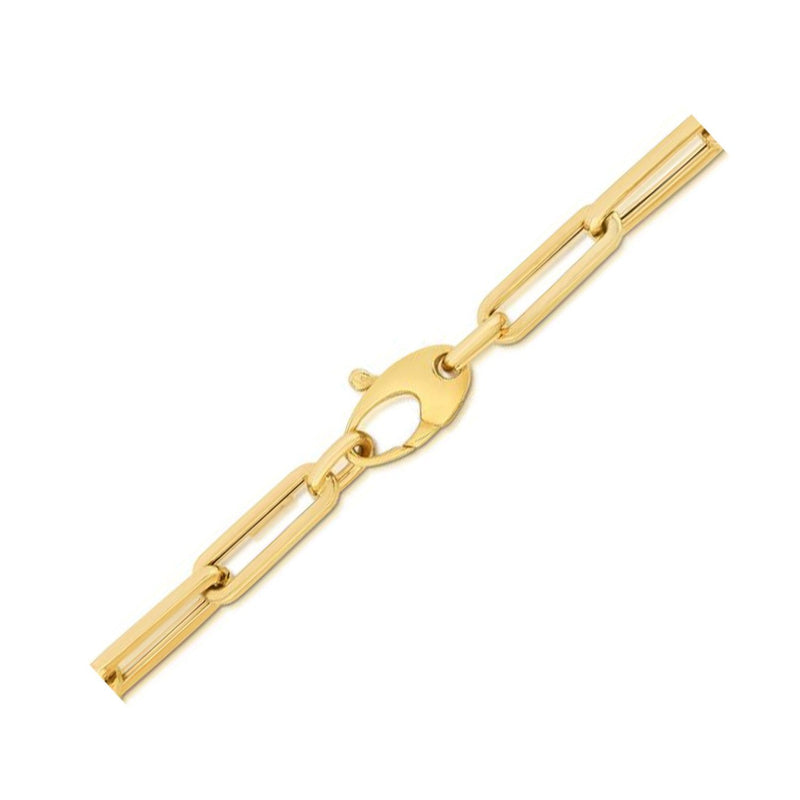 Bids.com 10K Yellow Gold Lite Paperclip Bracelet  (4.20 mm) Bracelets