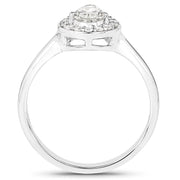Bids.com 14K White Gold 0.70 Carat Genuine White Diamond Ring Rings