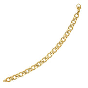Bids.com 14k Yellow Gold Curb Chain Design with Diamond Cuts Bracelet Bracelets