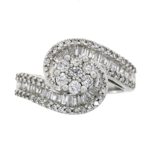 Bids.com 1.00ct Diamond Ring 14KT White Gold Rings
