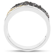 Bids.com 1.32 Carat Genuine multi Diamond .925 Sterling Silver Ring Rings