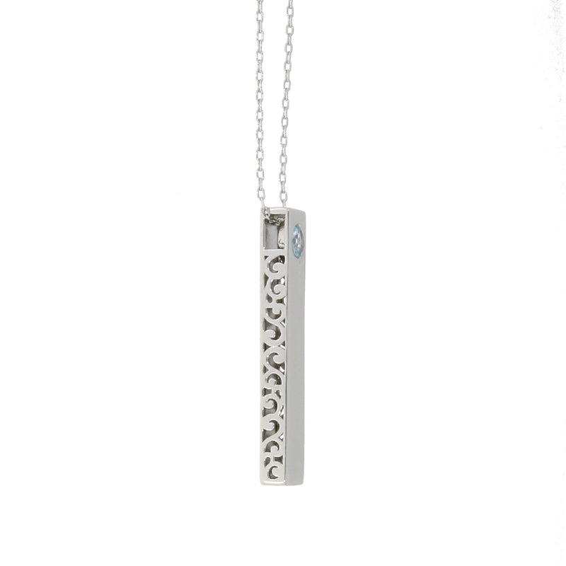 Bids.com Blue Topaz Fashion Pendants Sterling Silver Pendants
