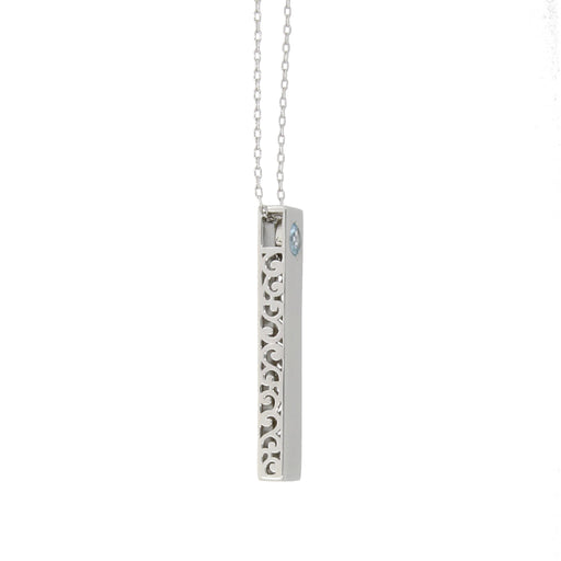Bids.com Blue Topaz Fashion Pendants Sterling Silver Pendants White Smoke 18