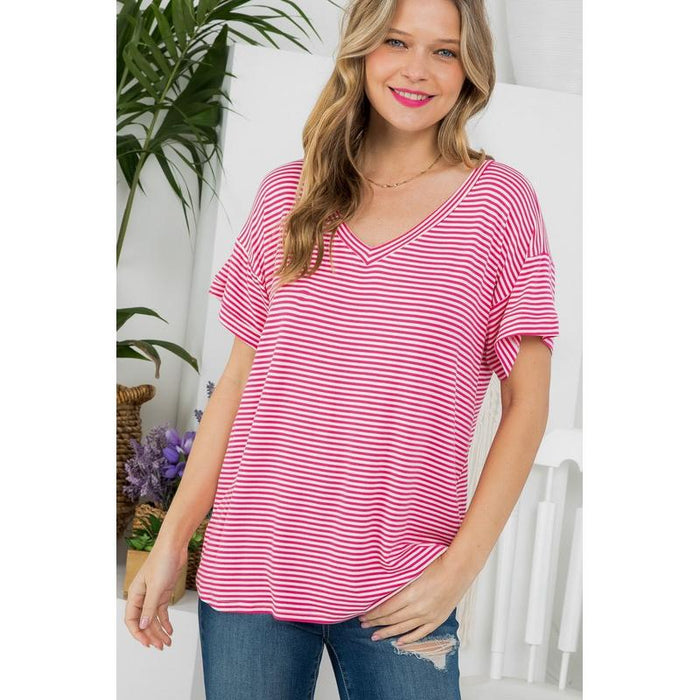 Pin Stripe Boxy Top