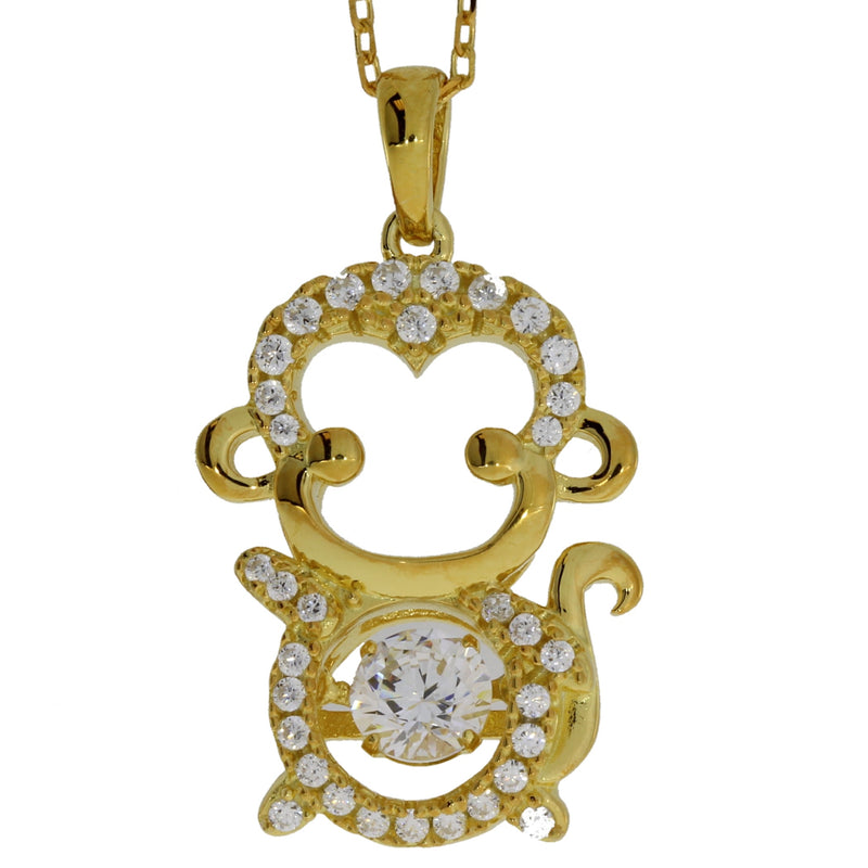 Bids.com Cubic Zirconia Animal Pendant Sterling Silver Pendants