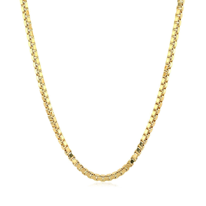 Bids.com 2.0mm 14k Yellow Gold Semi Solid Box Chain Necklaces