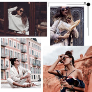 zeroUV Bold Oversize Square Horned Rim Flat Lens Sunglasses A252 Sunglasses