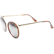 zeroUV Reinforced Two-Toned Mirrored Lens Cat Eye Sunglasses A106 Sunglasses