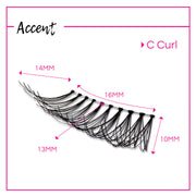 GladGirl GladGirl False Lash Kit - Accent Eyelashes
