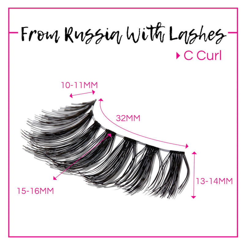 GladGirl GladGirl False Lash Kit - From Russia with Lashes Eyelashes