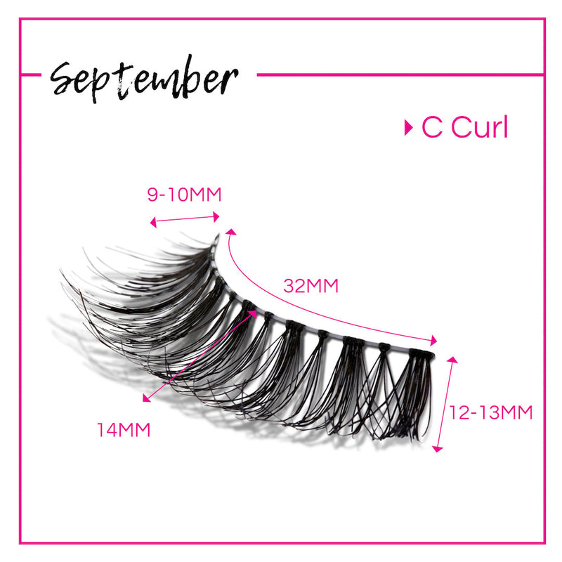 GladGirl GladGirl False Lash Kit - September Eyelashes