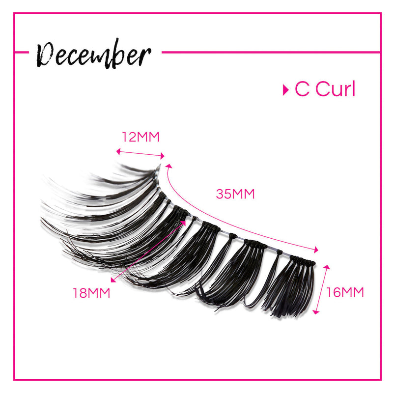 GladGirl GladGirl False Lashes Bundle - December Eyelashes