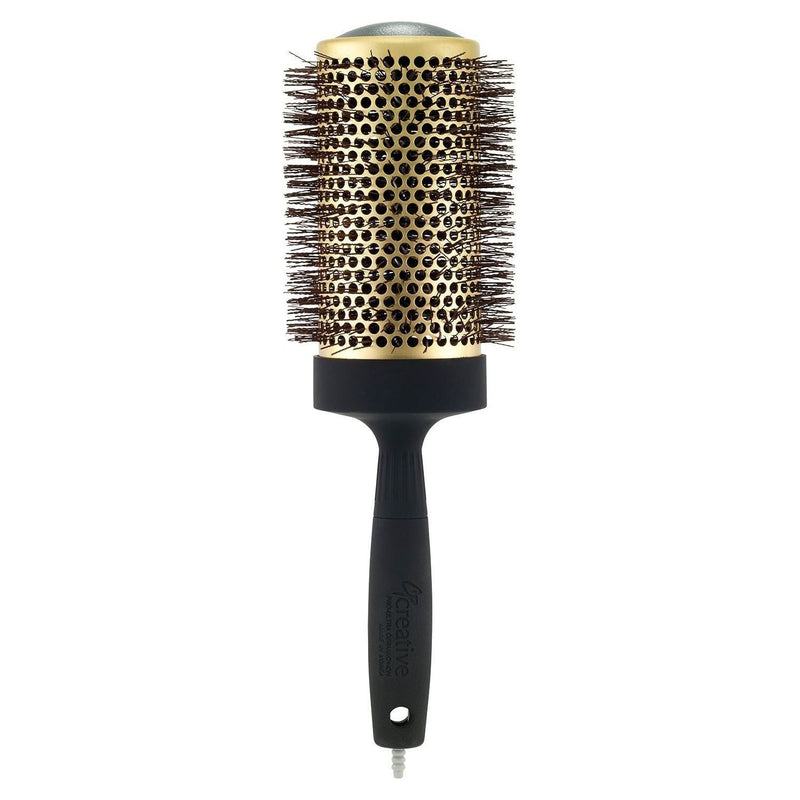 Creative Pro Hair Tools Gold Nano Ceramic Hair Brush with 6 Inch XL Barrel Hair Brush
