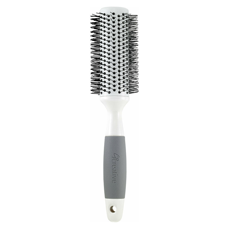 Creative Pro Hair Tools Solid Round Barrel Nylon Bristle  Hair Brush Hair Brush