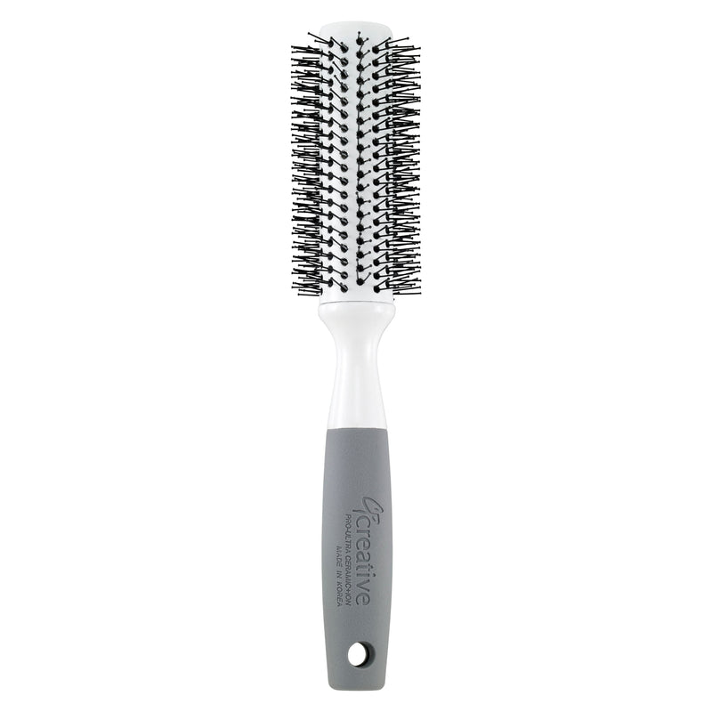 Creative Pro Hair Tools Solid Round Barrel Nylon Bristle  Hair Brush Hair Brush